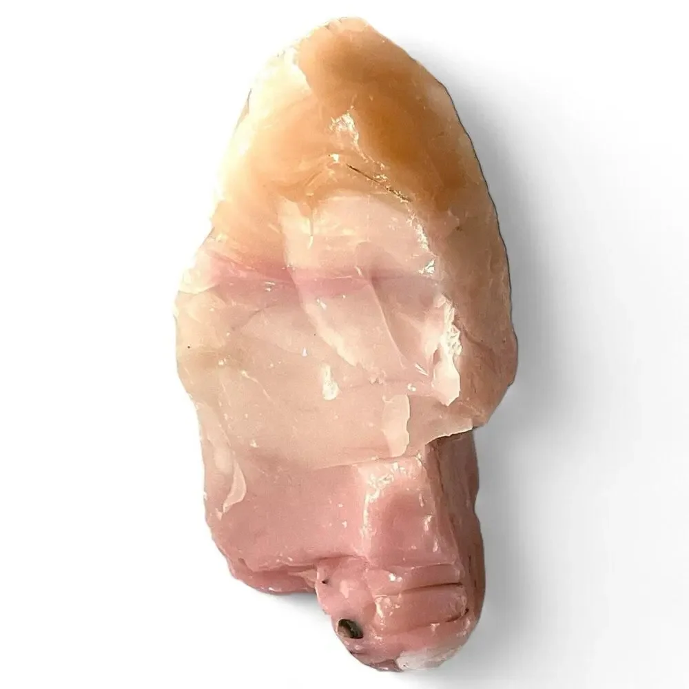Pink‎ Multitone Art Glass Cullet Glowing Manganese Slag Glass #4GX179